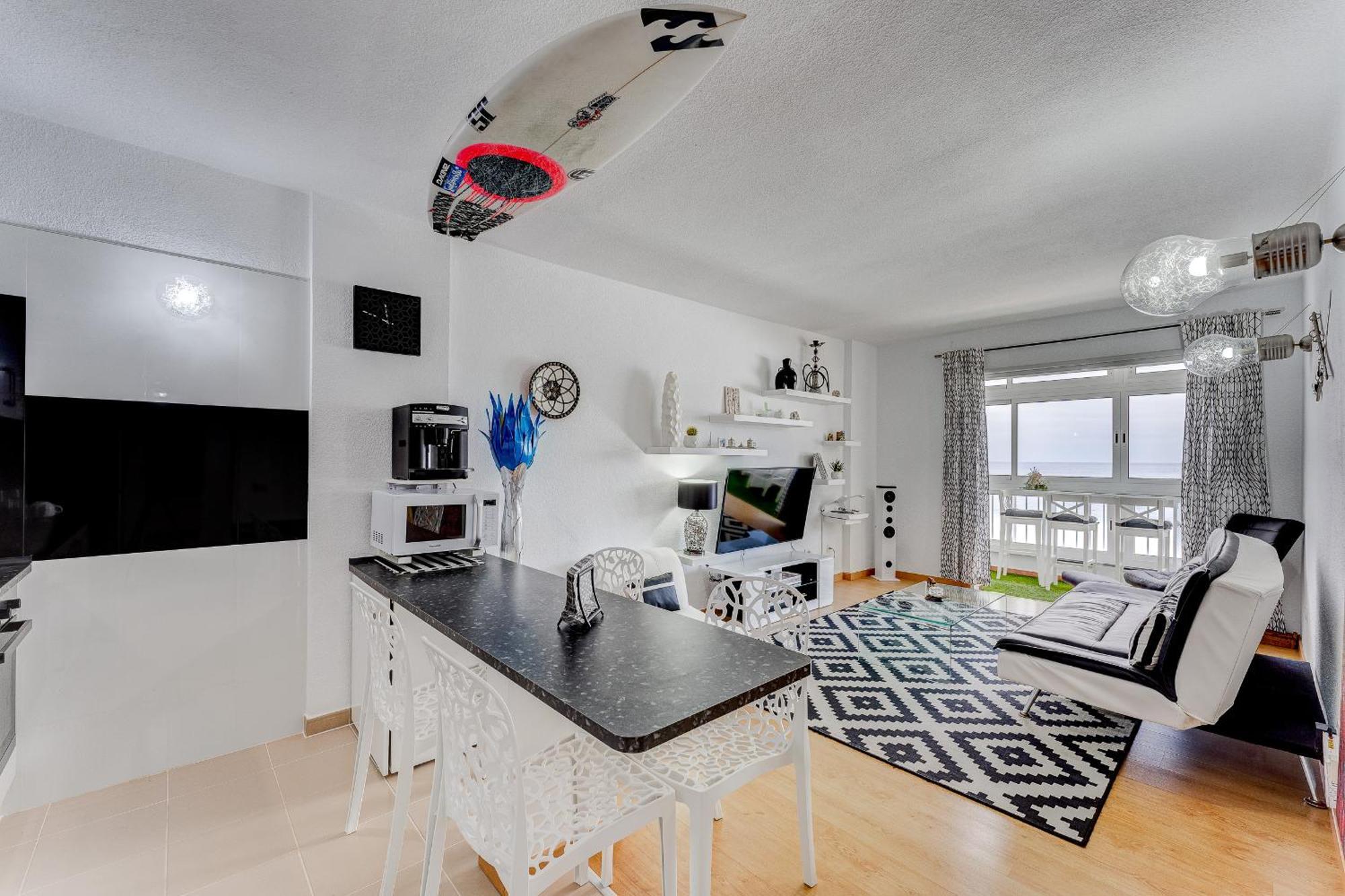 1St Line Sea View 3 Rooms Apartment In Tenerife 92M2 Bajamar  Exteriör bild